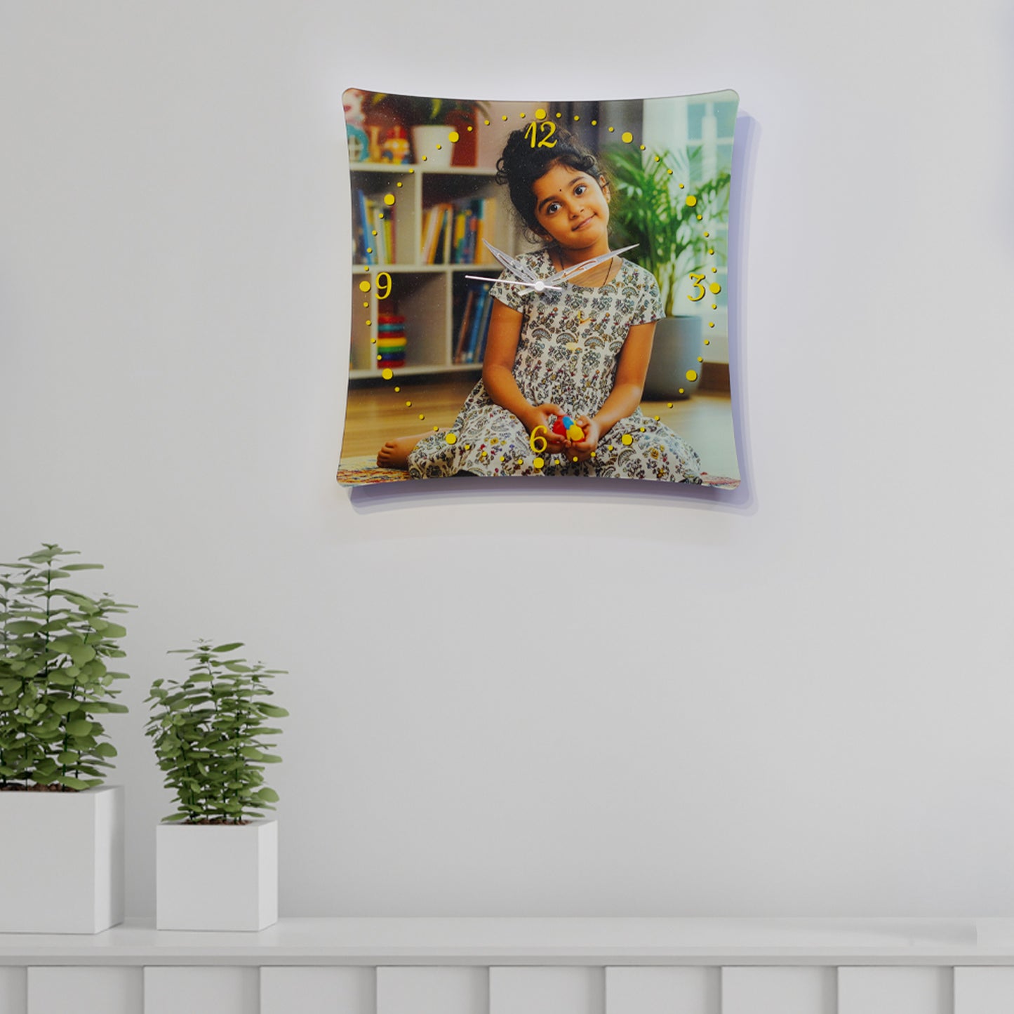 Customized Acrylic Photo Printed Wall Clock,Customized Birthday Gift for Childrens,
