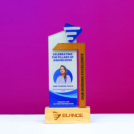 Customized Wooden And Acrylic Appreciation Memento