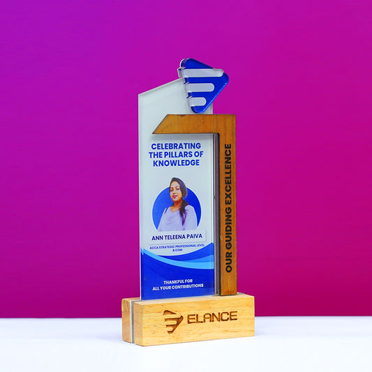 Customized Wooden And Acrylic Appreciation Memento