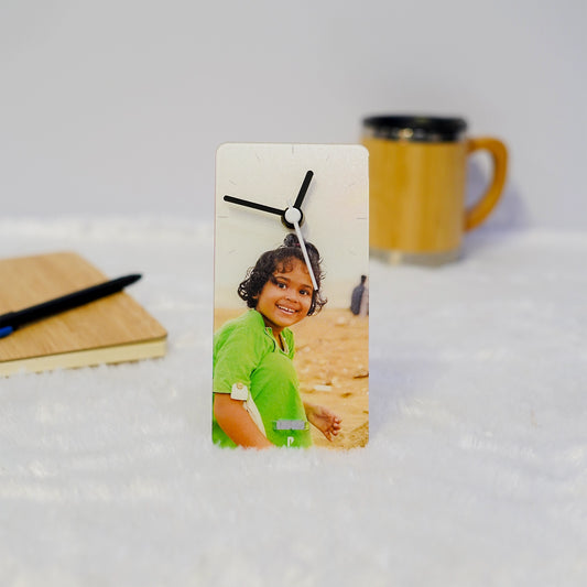 Cute Custom Standeee Clock with Photo | Perfect Birthday Gift