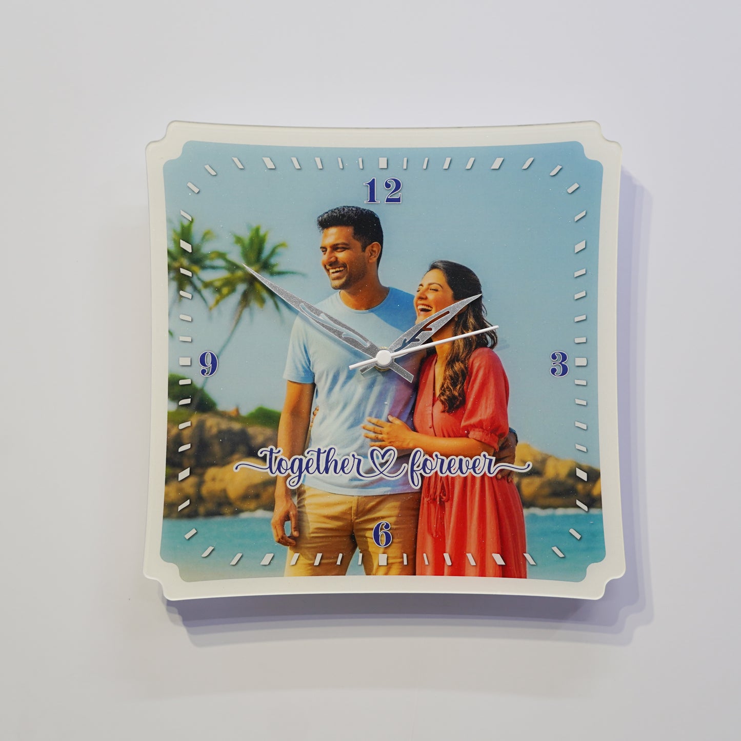 Acrylic Photo Wall Clock – Unique Stylish Cut Customized Gift