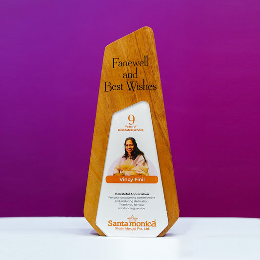 Customized Wooden Cut Performer Memento