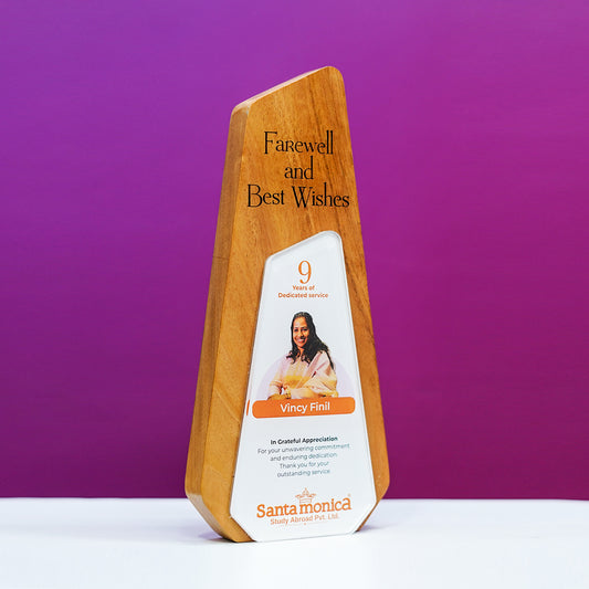 Customized Wooden Cut Performer Memento