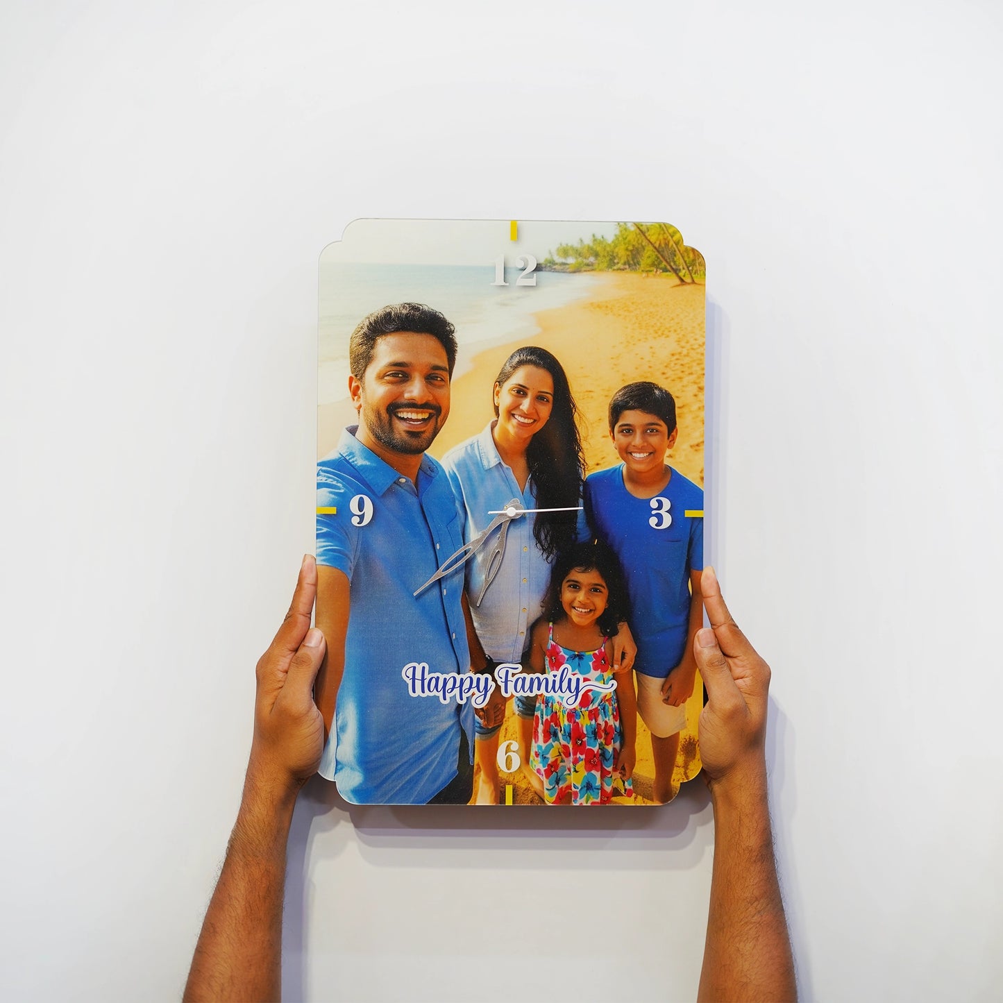 Custom Huge Wall Clock | Personalised with High-Quality Photo | Wedding Gift