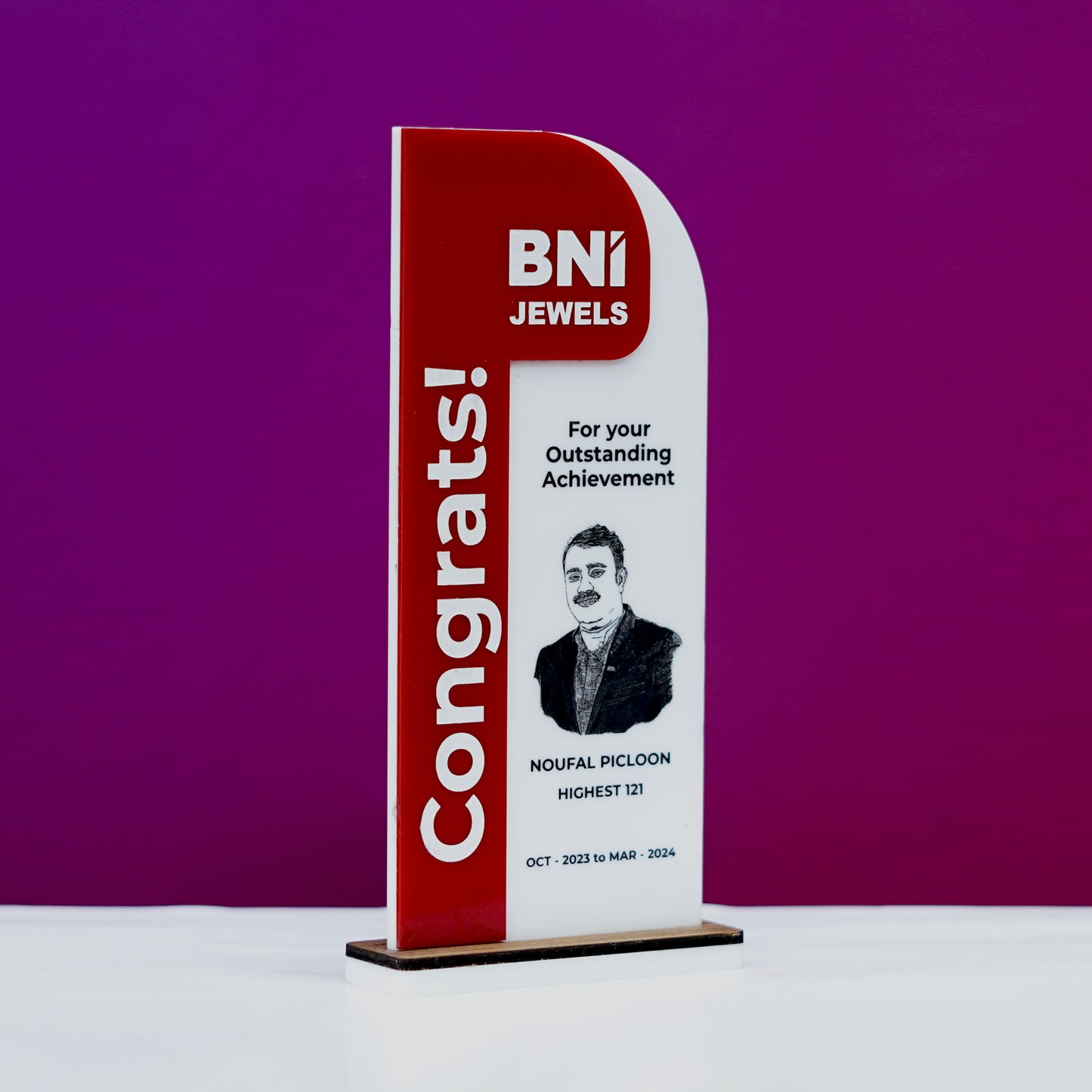 Photo Engraved BNI Memento