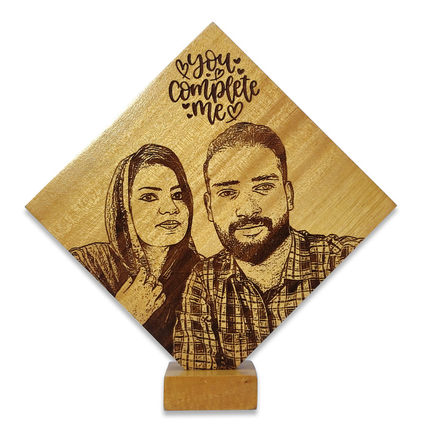 Customized Photo Carved Wooden Plaque