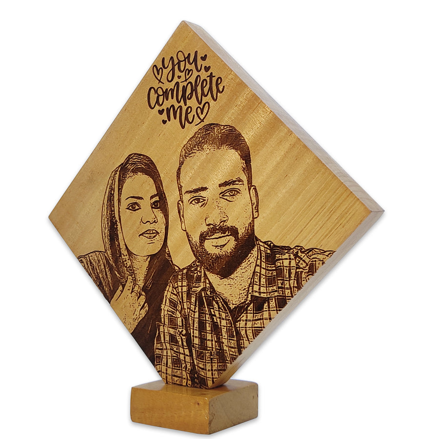 Customized Photo Carved Wooden Plaque