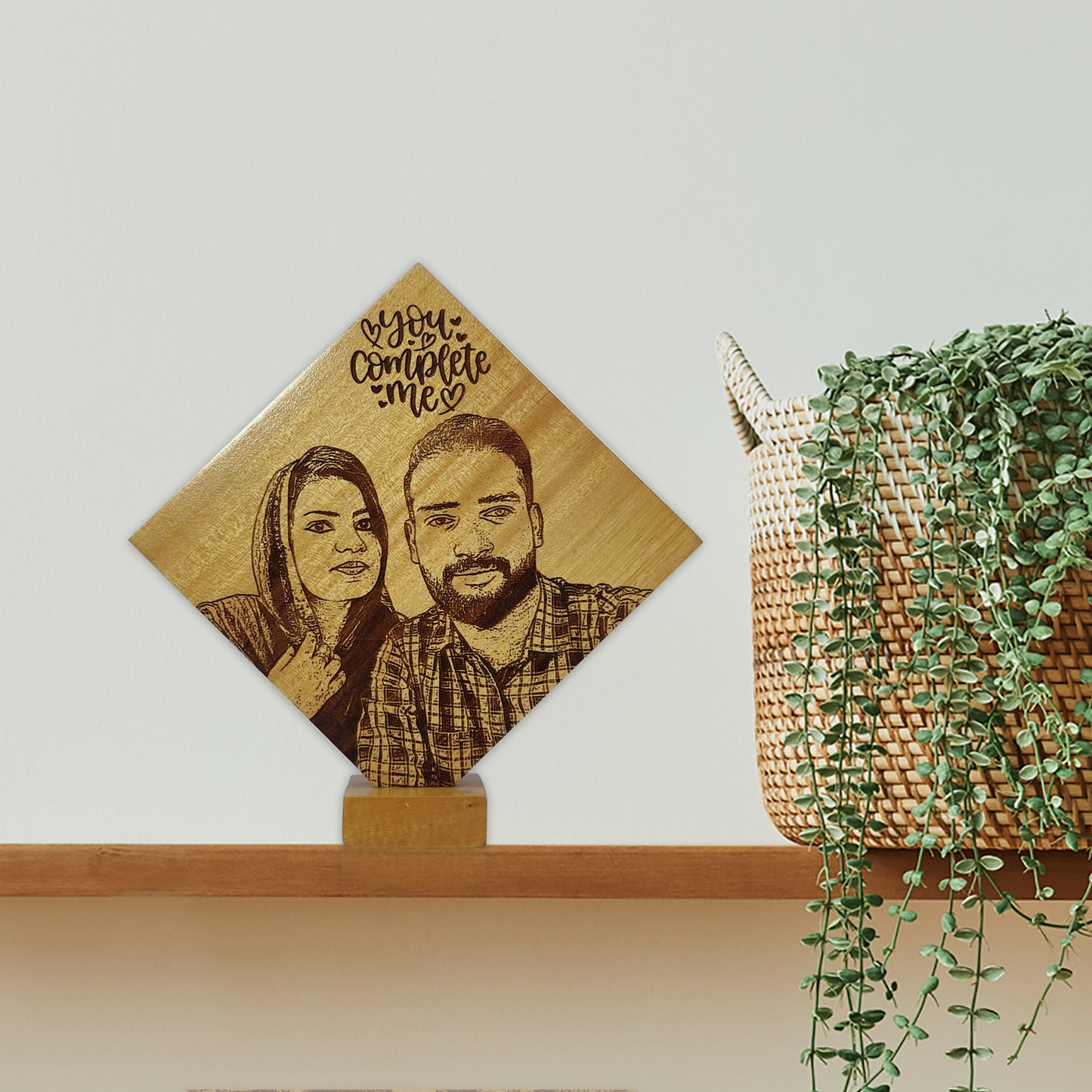 Customized Photo Carved Wooden Plaque