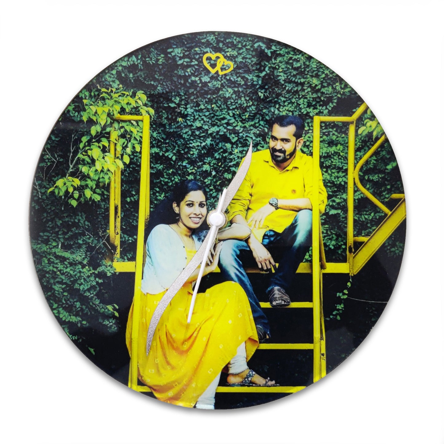 Customized Round Photo Clock | Personalized Picture Wall Decor