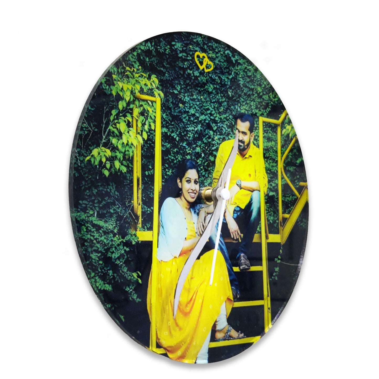 Customized Round Photo Clock | Personalized Picture Wall Decor