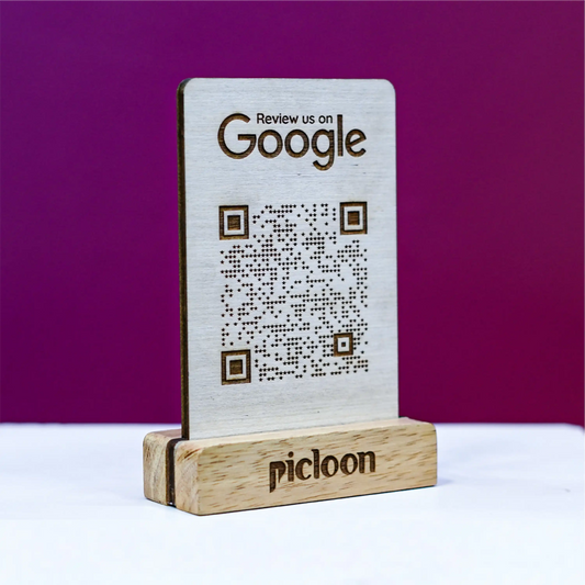 DualScan QR Connect Board in Wood Engrave