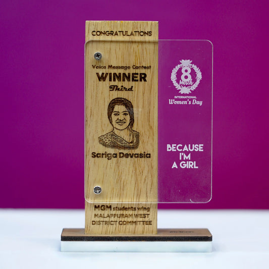 Customized Wooden Appreciation Memento Big