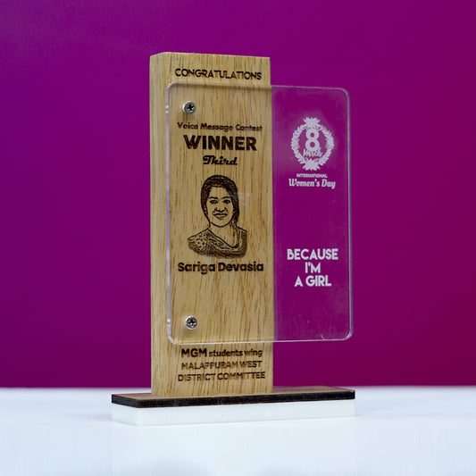 Customized Wooden Appreciation Memento Small