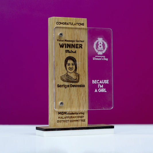Customized Wooden Appreciation Memento Big