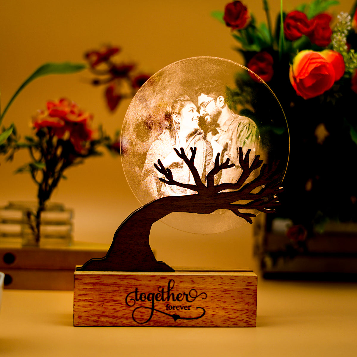 Moon Tree Customized Acrylic  3D LAMP