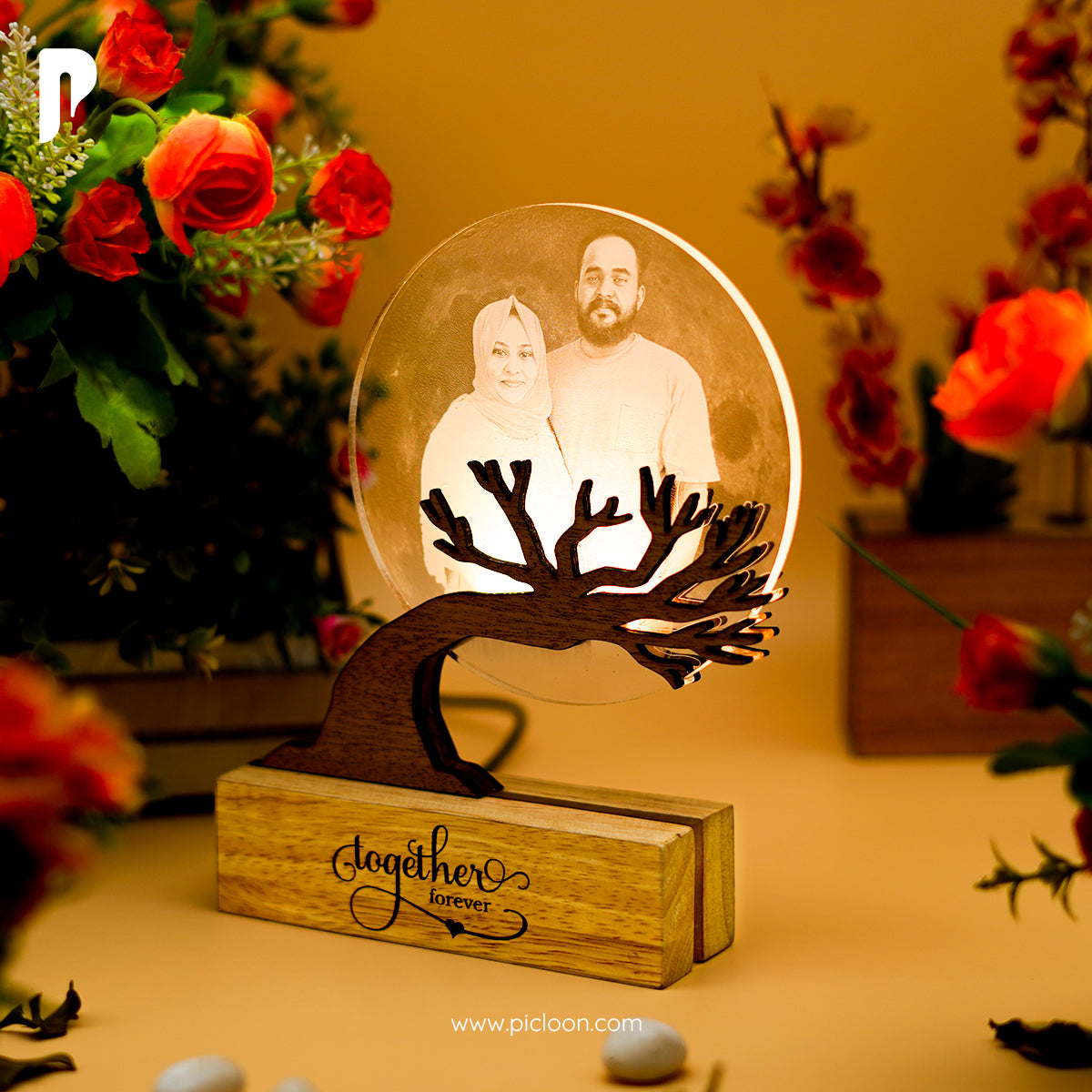 Moon Tree Customized Acrylic 3D LAMP Big