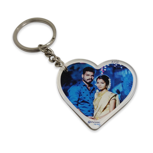 Double Side Acrylic Photo Keychain wedding gift