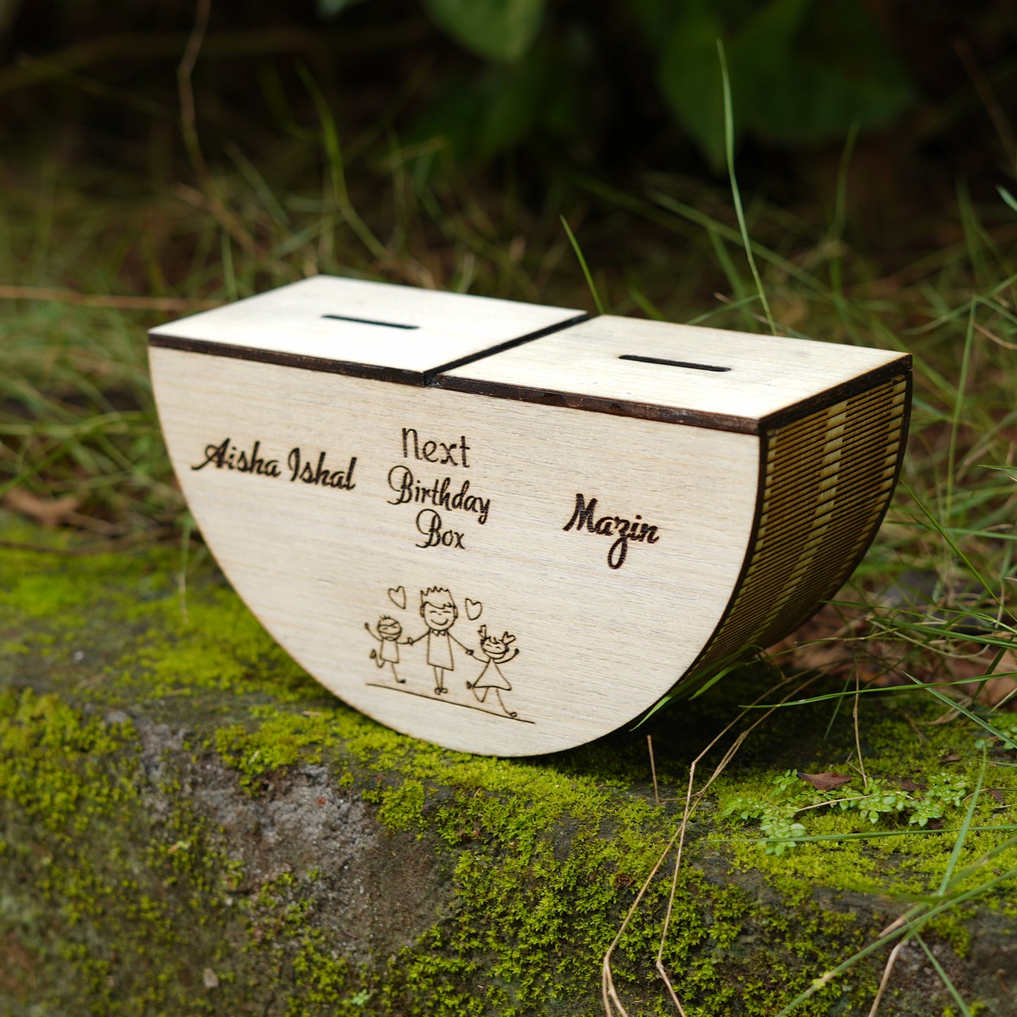 Customised Wooden Money Saving Box | Piggy box