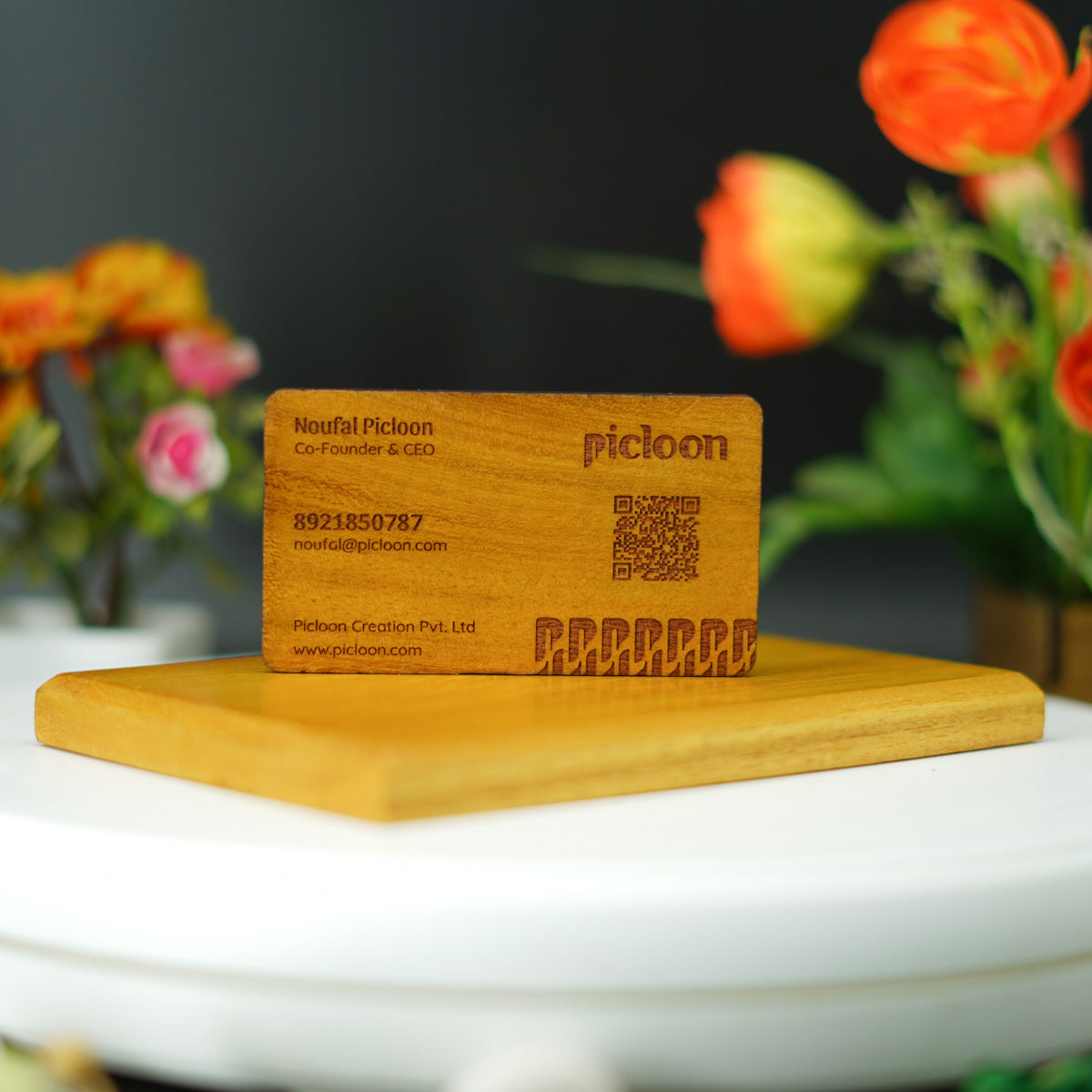 Wooden NFC Business Card - NFC Digital Card