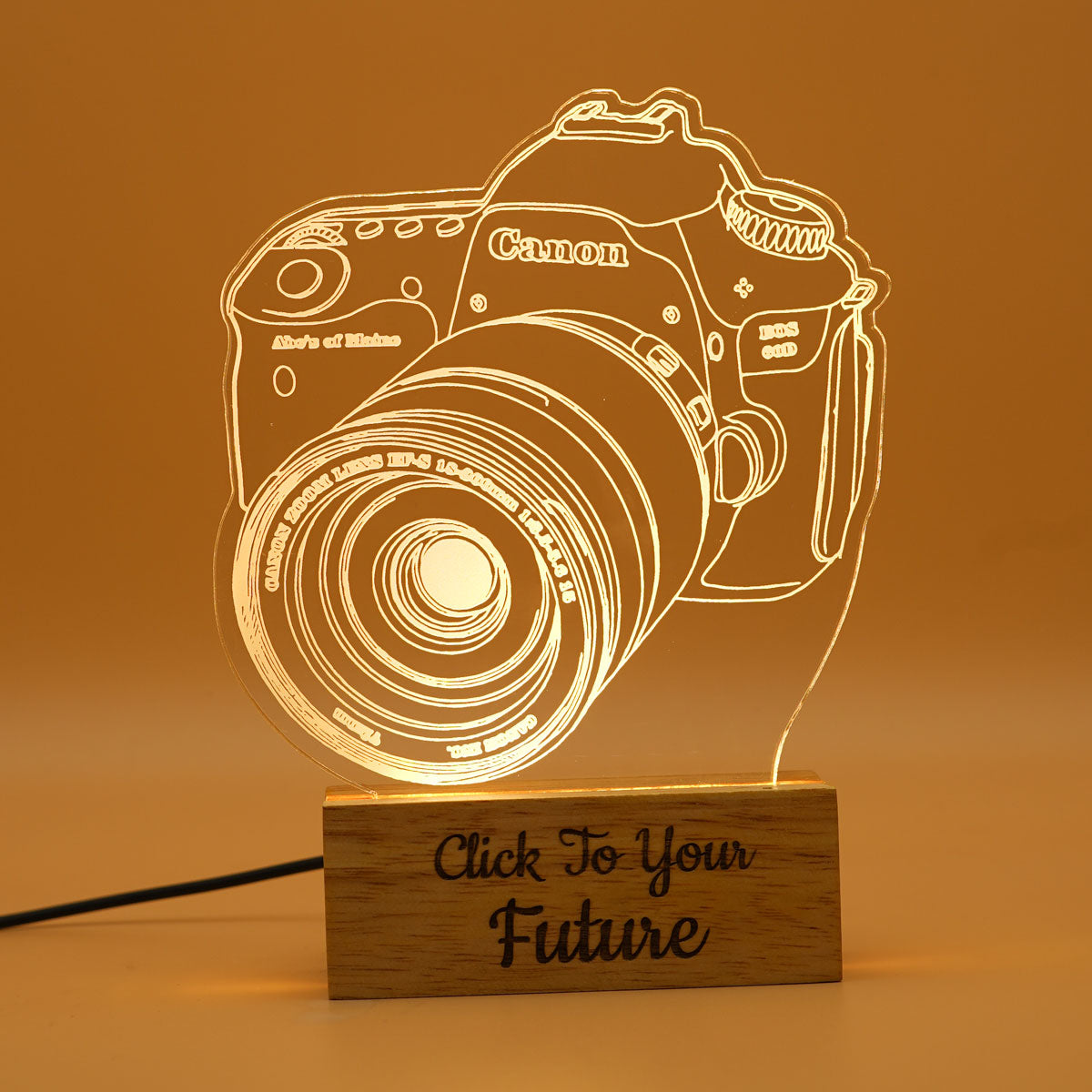 Personalized Camera 3D Illusion Acrylic led lamp Night lamp