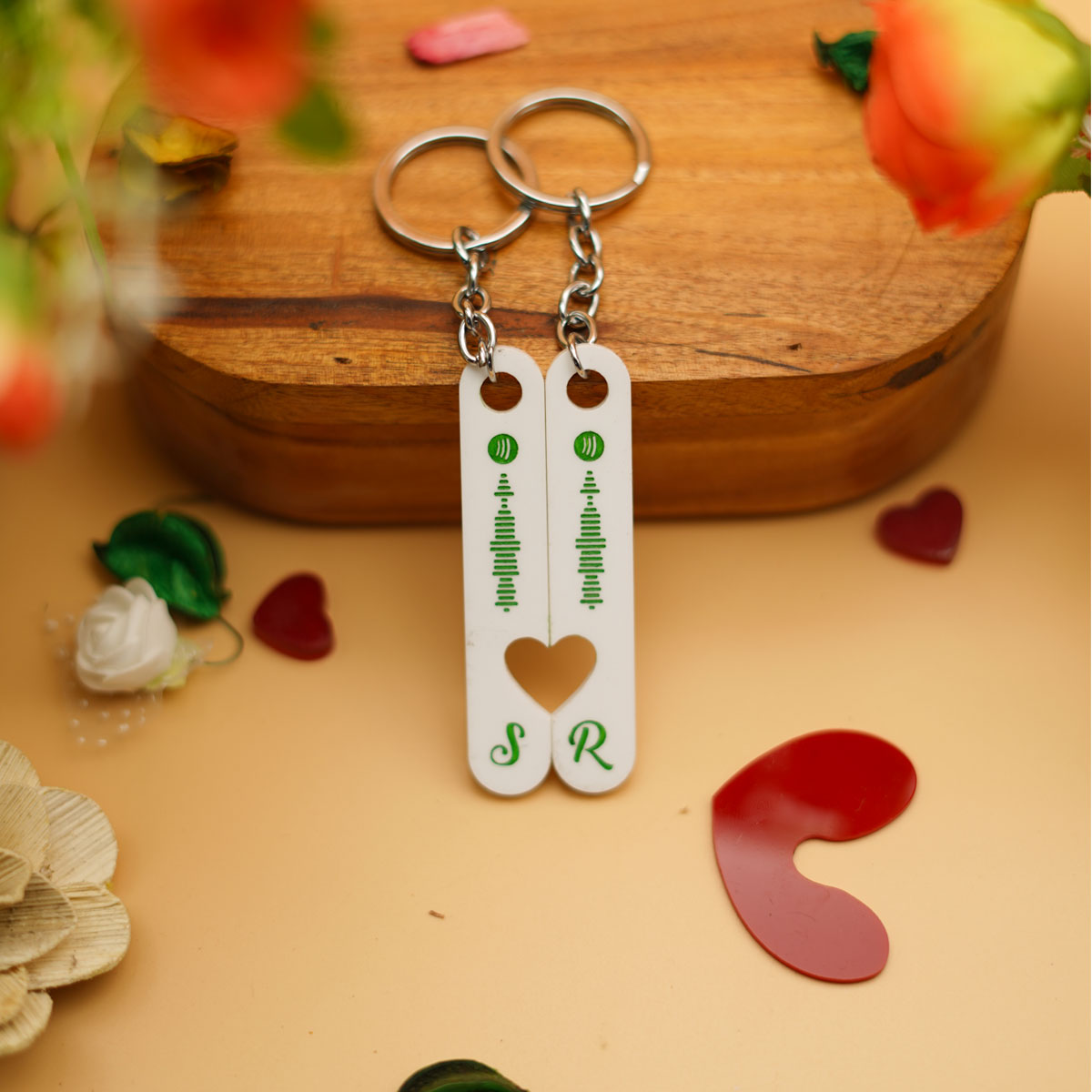 Spotify Acrylic Couple Keychain