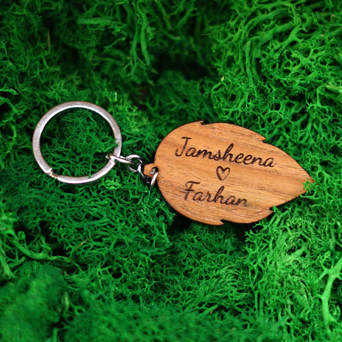 Wooden Name Keychain