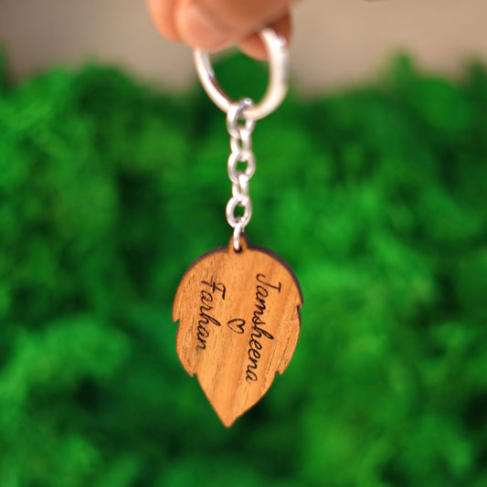 Wooden Name Keychain