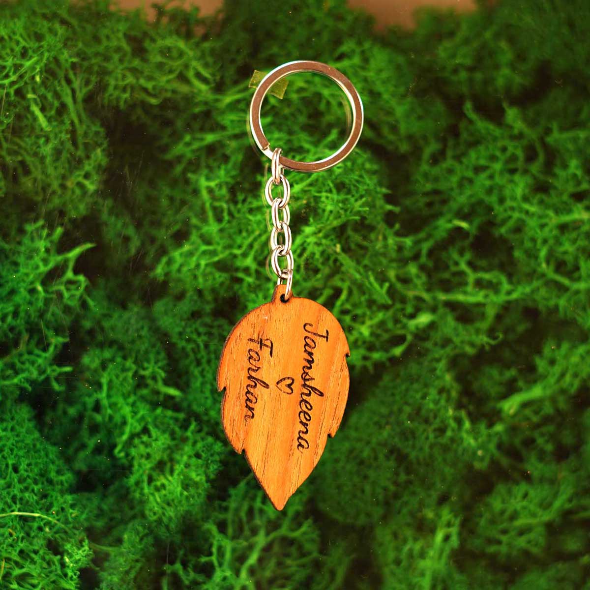 Wooden Name Keychain