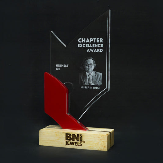 customized wood with acrylic memento