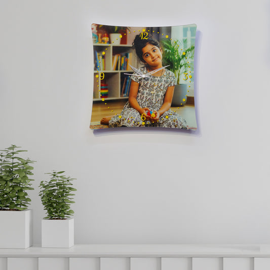 Customized Acrylic  Photo Printed Wall Clock,Customized Birthday Gift for Childrens,