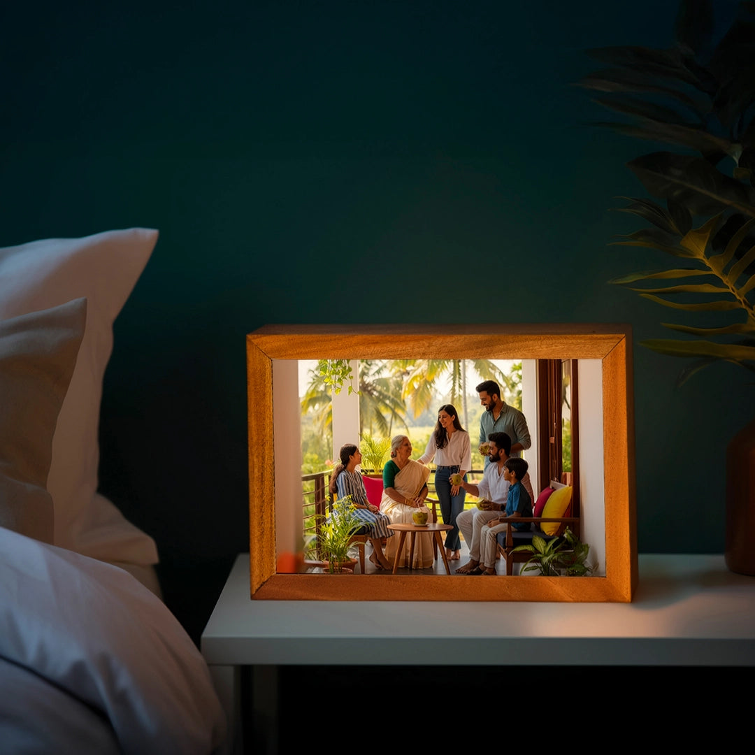 Customized LED Light Paint Box,Stylish Illuminated Decor