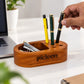 Wooden Multi-Slot Pen Holder