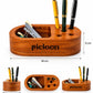 Wooden Multi-Slot Pen Holder