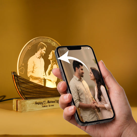Customised Boat Lamp Phone to Lamp Image