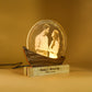 Customised Couple Photo Engraved 3D Love Boat Lamp | Night Lamp | Wedding Gift