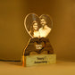 Personalized Heart Photo Lamp | Custom Engraved Acrylic LED Gift | Customised Couple Gift