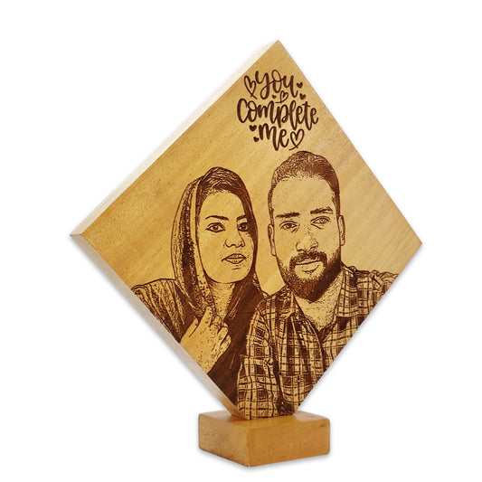 Customized Photo Carved Wooden Plaque