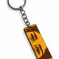 Personalised Wood Keychain – Custom Engraved Wooden Keyring | Eyes Engraved Keychain