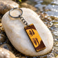 Personalised Wood Keychain – Custom Engraved Wooden Keyring | Eyes Engraved Keychain