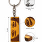 Personalised Wood Keychain – Custom Engraved Wooden Keyring | Eyes Engraved Keychain