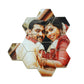 Customized Hexagon 11 Tile Couple Gift For Valentine