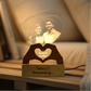 Personalized Heart Photo Lamp | Custom Engraved Acrylic LED Gift | Customised Couple Gift