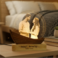 Customised Couple Photo Engraved 3D Love Boat Lamp | Night Lamp | Wedding Gift