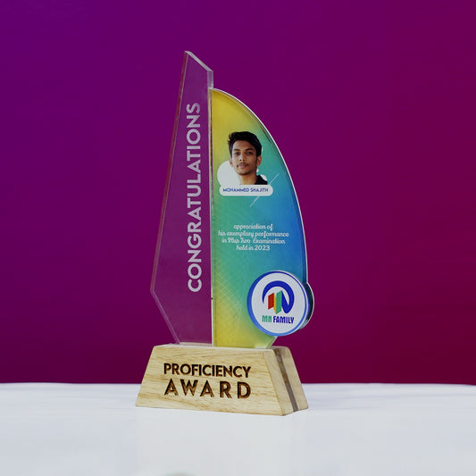 Customized Proficiency Award Memento