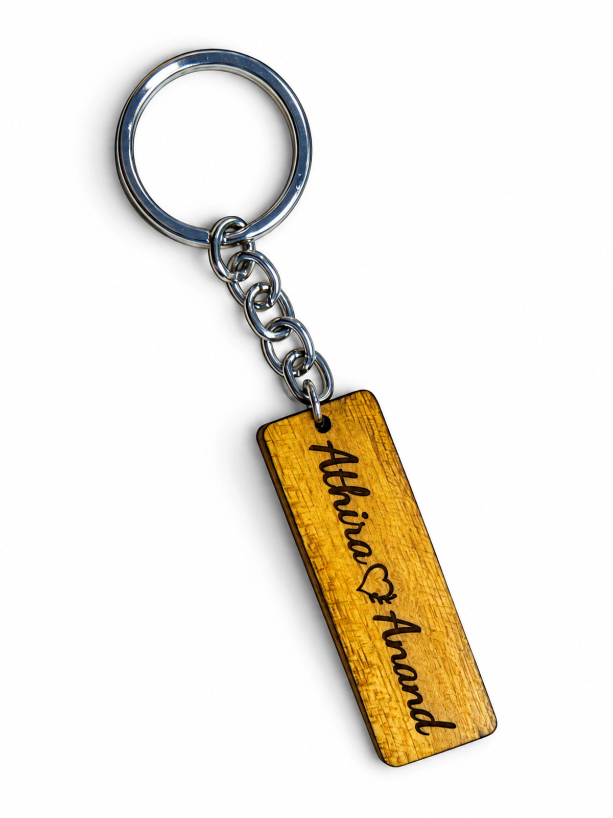 Personalised Wooden Name Keychain