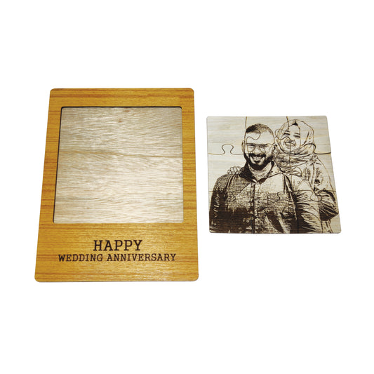Personalized Photo Engraved Wooden Puzzle Gift