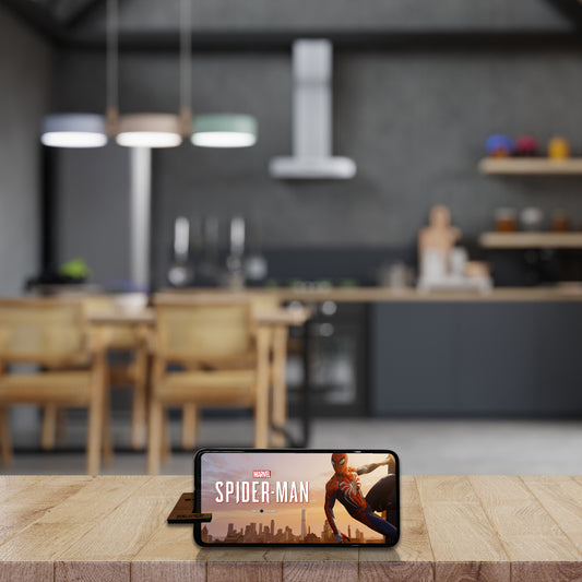 Wooden Mobile Stand Keychain