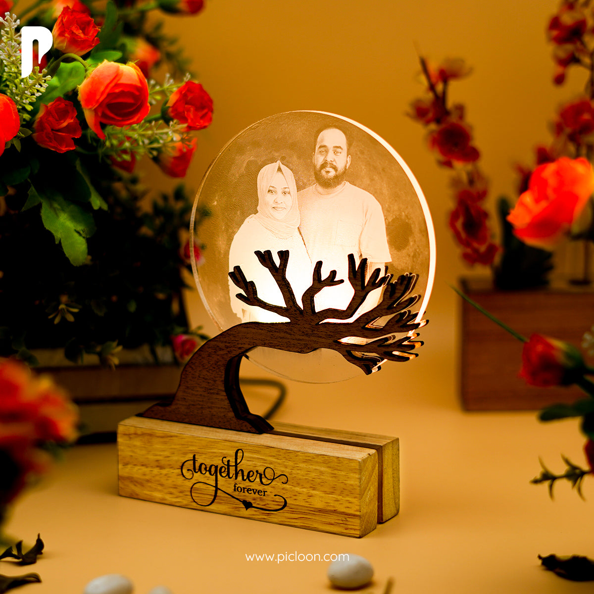 Buy Now Personalised 3d Moon Lamp | Personalised Couple Moonlight Lamp -  LoveGifts.in