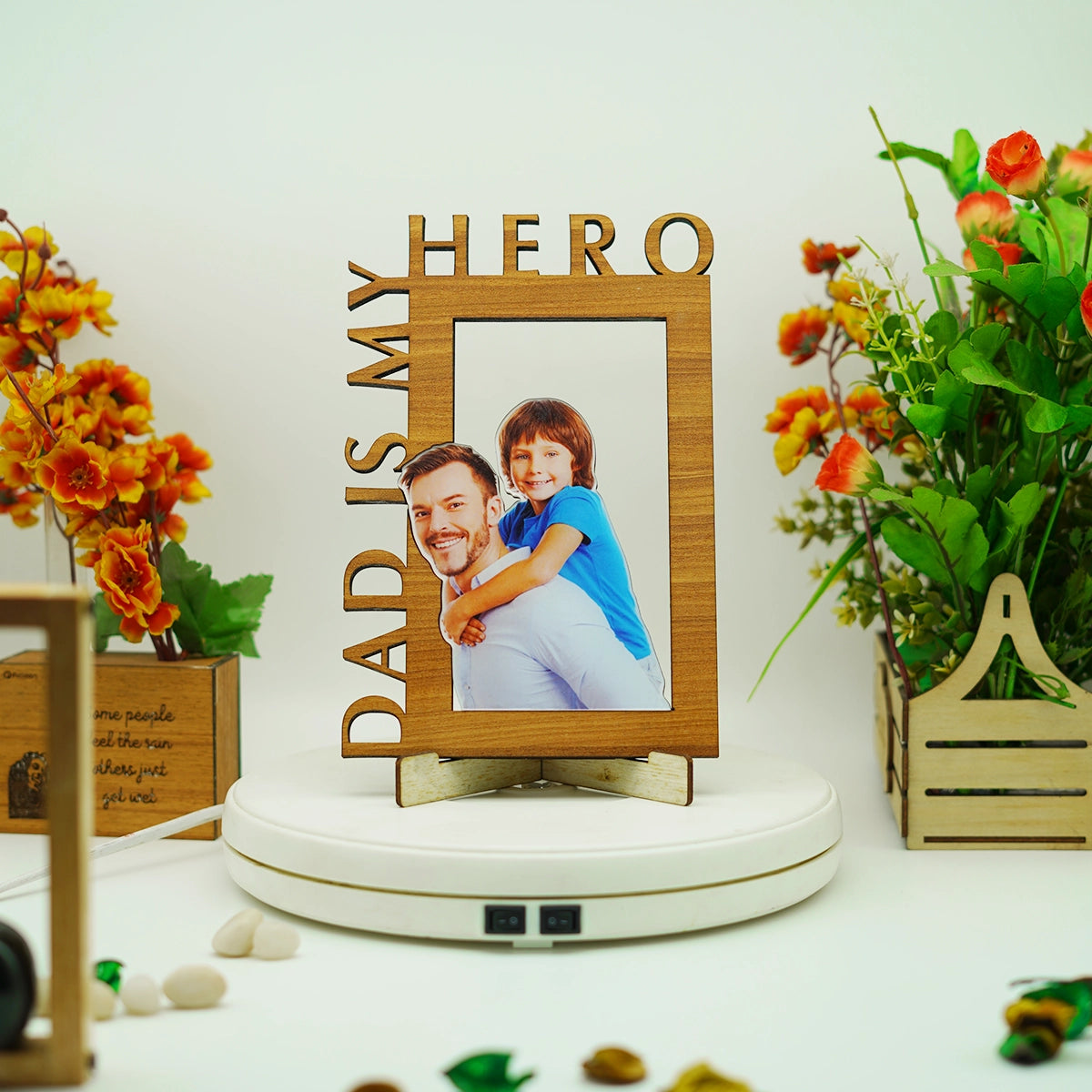 Dad Is My Hero Photo Frame