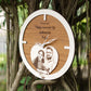 Wood Engraved Wall Clock-1